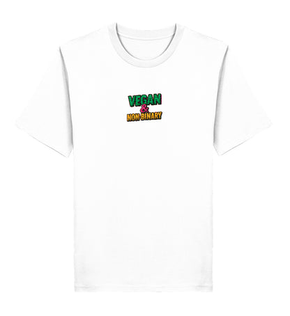 White Classic T-Shirt Embroidery – Vegan & Non-Binary - Vegayn