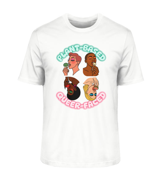 White Classic T-Shirt – Plant-based, Queer-faced - Vegayn