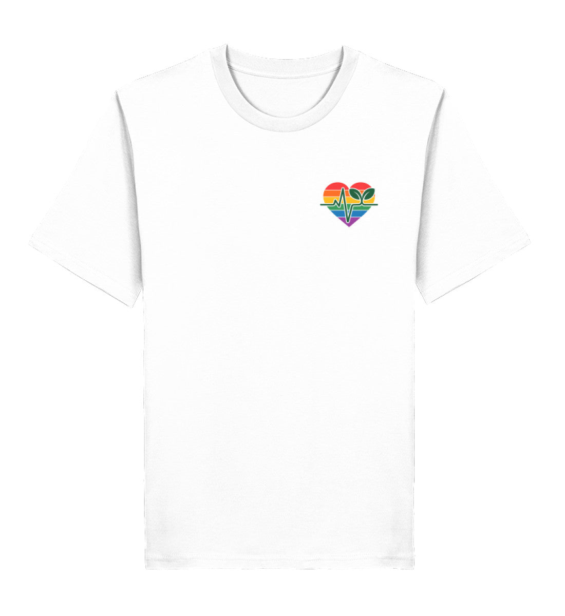 White Classic T-Shirt – Queer-Vegan ECG - Vegayn