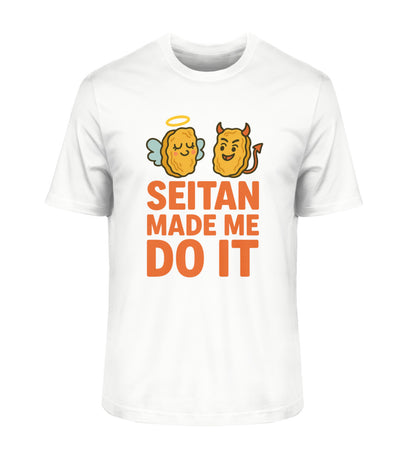 White Classic T-Shirt – Seitan made me do it - Vegayn
