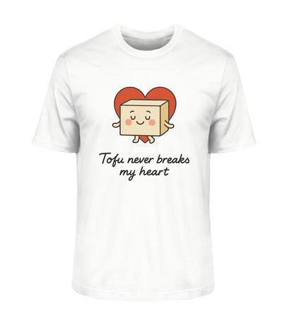 White Classic T-Shirt – Tofu never breaks my heart - Vegayn