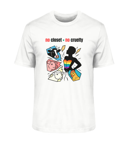 White Classic T-Shirt – no closet • no cruelty - Vegayn