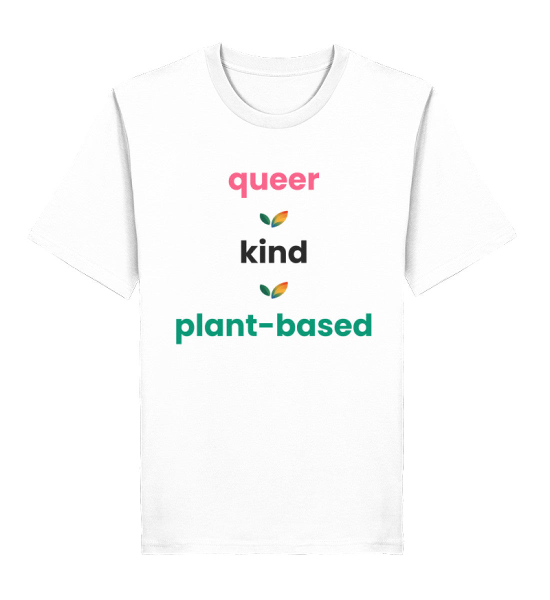 White Classic T-Shirt – queer • kind • plant-based - Vegayn
