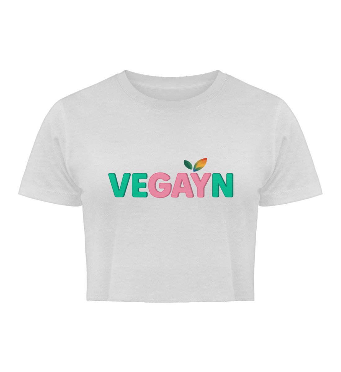 White Cropped T-Shirt – Vegayn