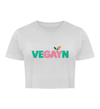White Cropped T-Shirt – Vegayn