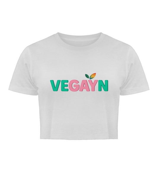 White Cropped T-Shirt – Vegayn