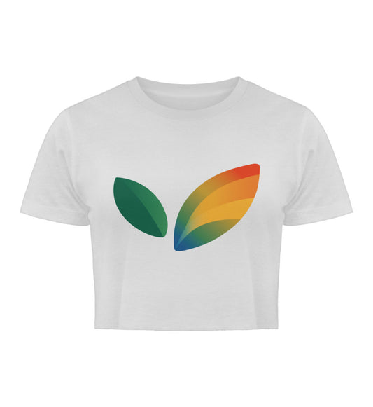 White Cropped T-Shirt – Vegayn Leaf