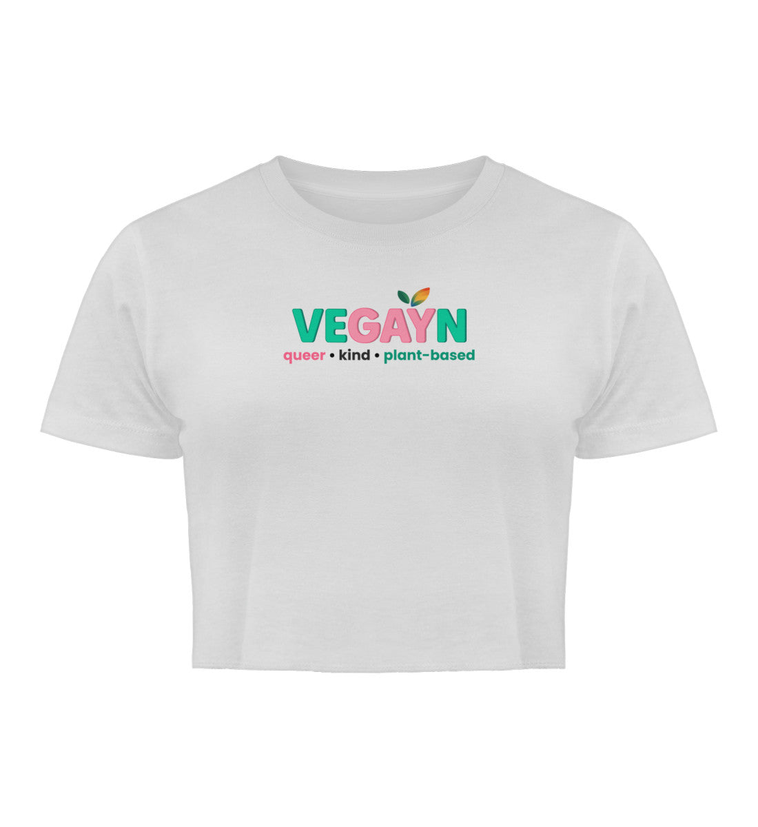 White Cropped T-Shirt – Vegayn queer • kind • plant-based - Vegayn