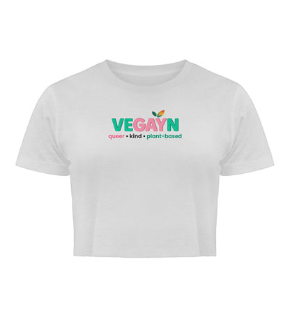 White Cropped T-Shirt – Vegayn queer • kind • plant-based - Vegayn