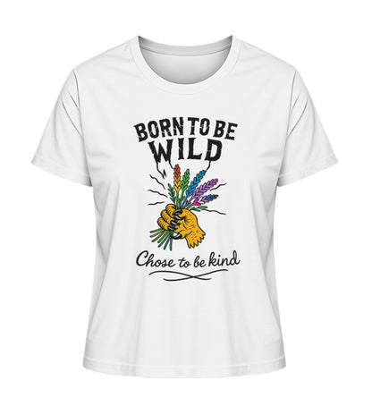 White Short-Fit T-Shirt – Born to be wild. Chose to be kind. - Vegayn