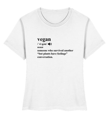 White Short-Fit T-Shirt – Dictionary Vegan - Vegayn