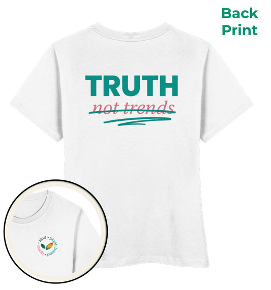 White Short-Fit T-Shirt – Truth, not trends - Vegayn