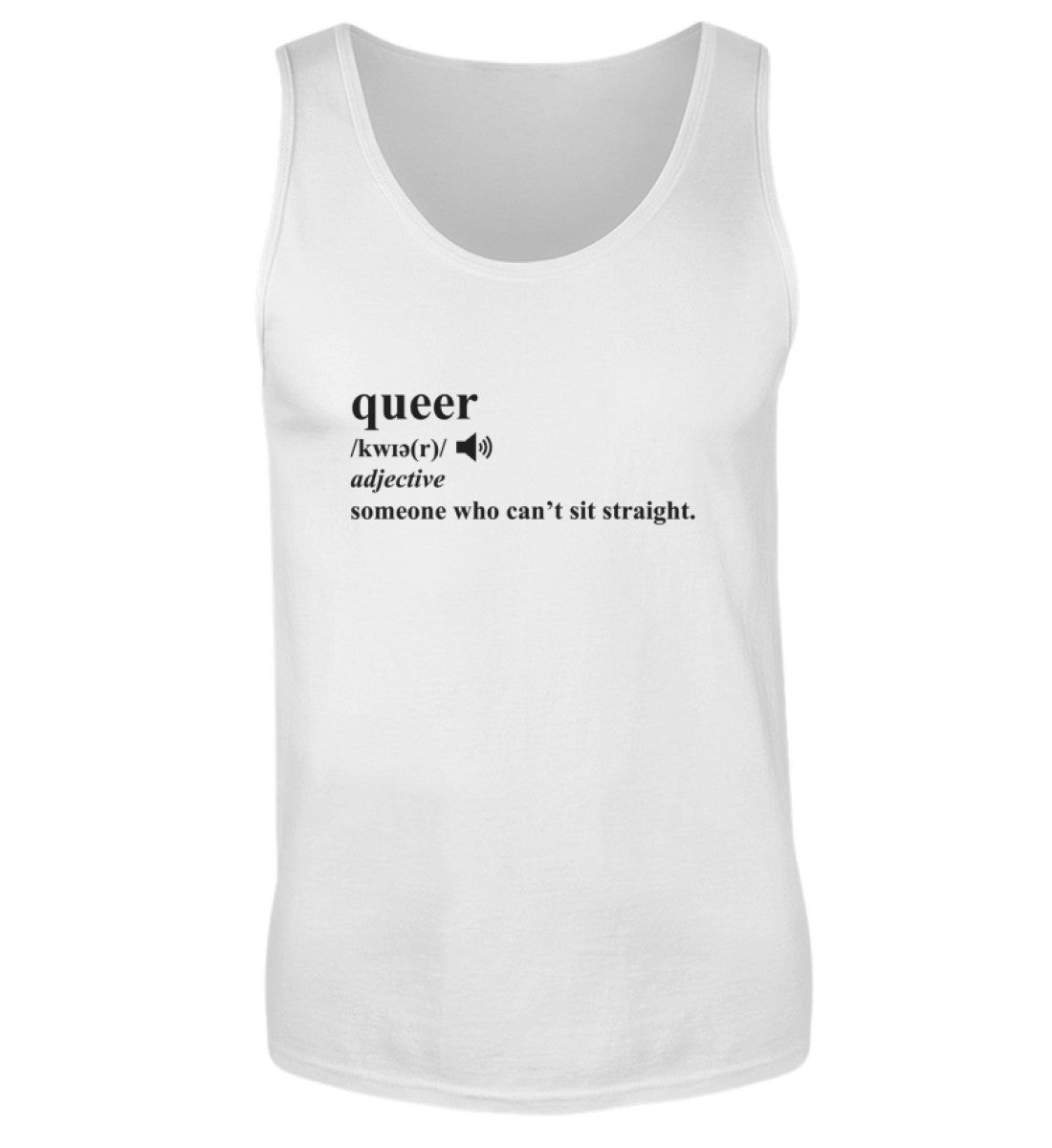 White Tank Top – Dictionary Queer - Vegayn