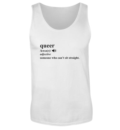White Tank Top – Dictionary Queer - Vegayn
