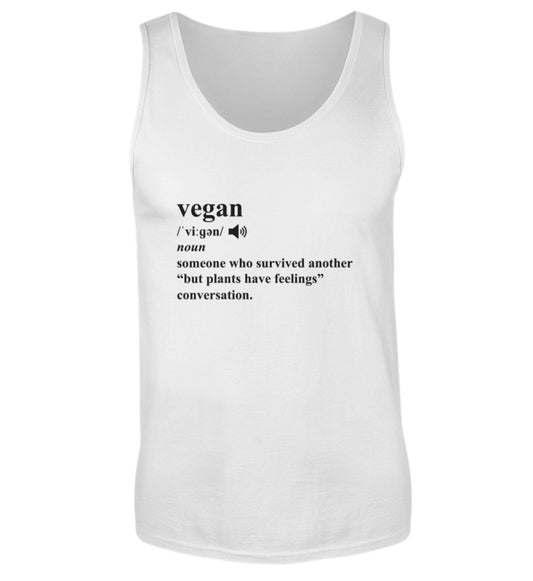 White Tank Top – Dictionary Vegan - Vegayn