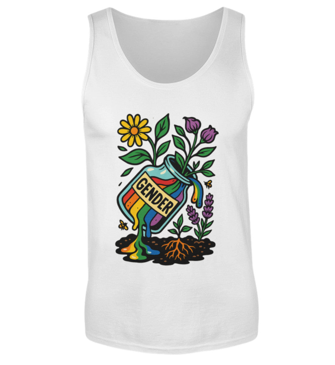 White Tank Top – Gender - Vegayn