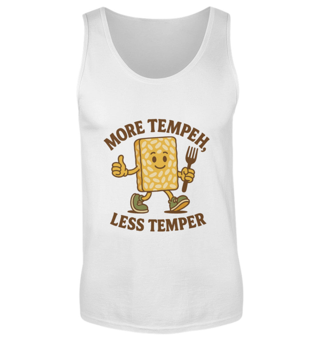 White Tank Top – More tempeh, less temper - Vegayn