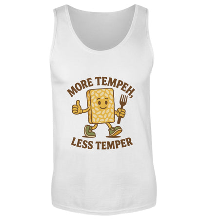 White Tank Top – More tempeh, less temper - Vegayn