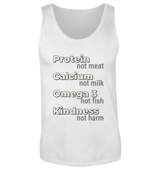 White Tank Top – Protein, not meat... - Vegayn