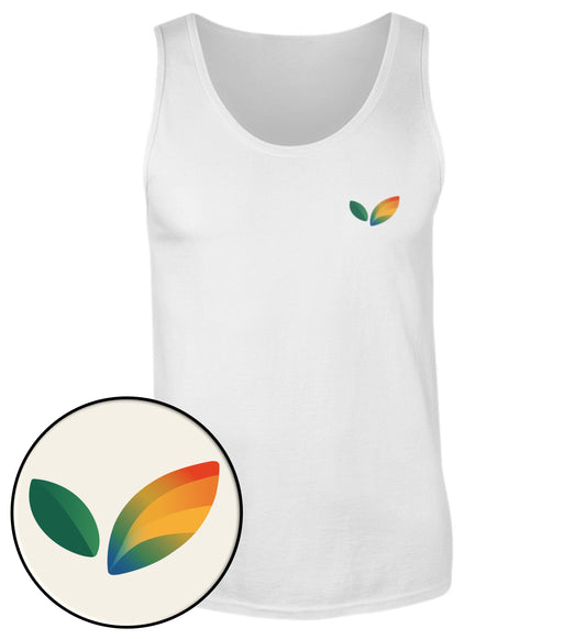 White Tank Top – Vegayn Queer Little Leaf