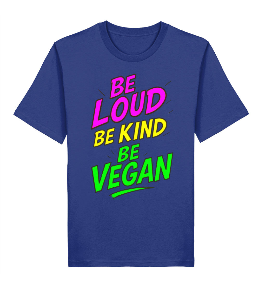 Worker Blue Classic T-Shirt – Be loud, be kind, be vegan - Vegayn