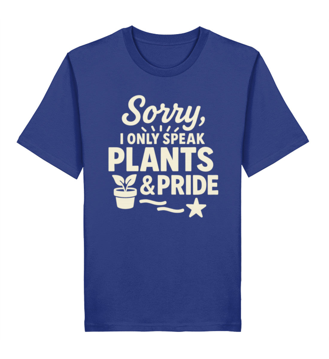 Worker Blue Classic T-Shirt – Sorry, I only speak Plants & Pride - Vegayn